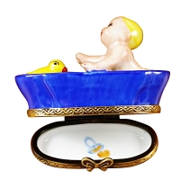BABY IN TUB WITH DUCK