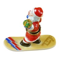 Santa on snowbord