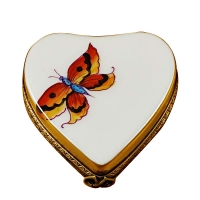 Heart-butterfly on gold base