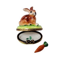 SMALL BUNNY WITH REMOVABLE CARROT