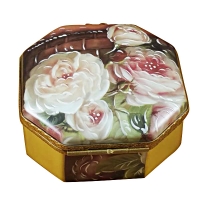 Octagonal white rose box - mother-girl