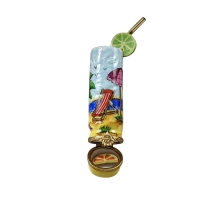 Tropical cocktail glass