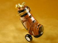 Golf caddy brown