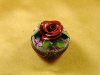 Red rose on round