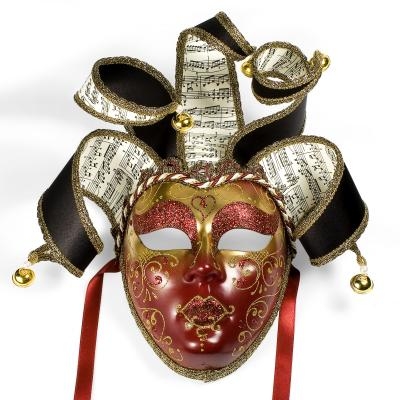 Venetian Dama 5 Ricci Carte Mask - Venetian Masks - 1001 Venetian Masks