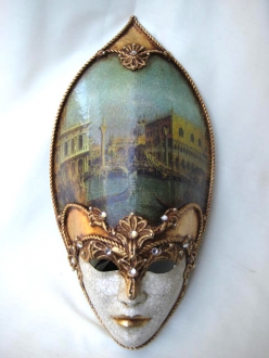 Venetian Masks For Masquerade Carnival Handcrafted In Italy