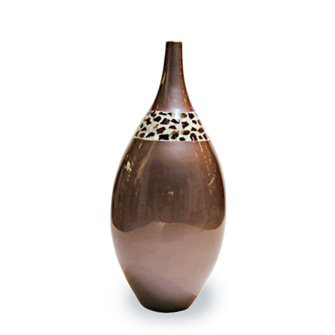 Ceramic Vase Chocolate Pearl