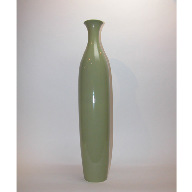 Ceramic Lean Sweet Vase Moss Green World Art Glass Decor Murano