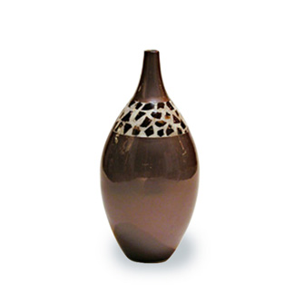 Ceramic Vase Chocolate Pearl