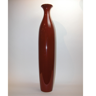 Ceramic Lean Sweet Vase Rust