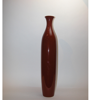 Ceramic Lean Sweet Vase Rust