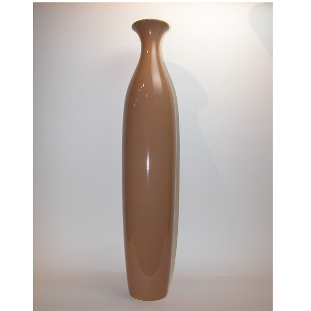 Ceramic Lean Sweet Vase Taupe
