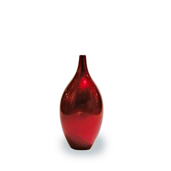 Ceramic Vase Red Lacquer