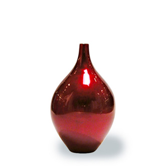 Ceramic Vase Red Lacquer