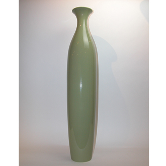 Ceramic Lean Sweet Vase Moss Green