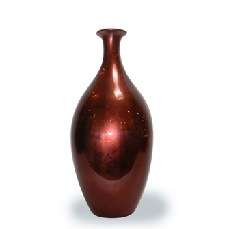 Ceramic Vase Red Copper