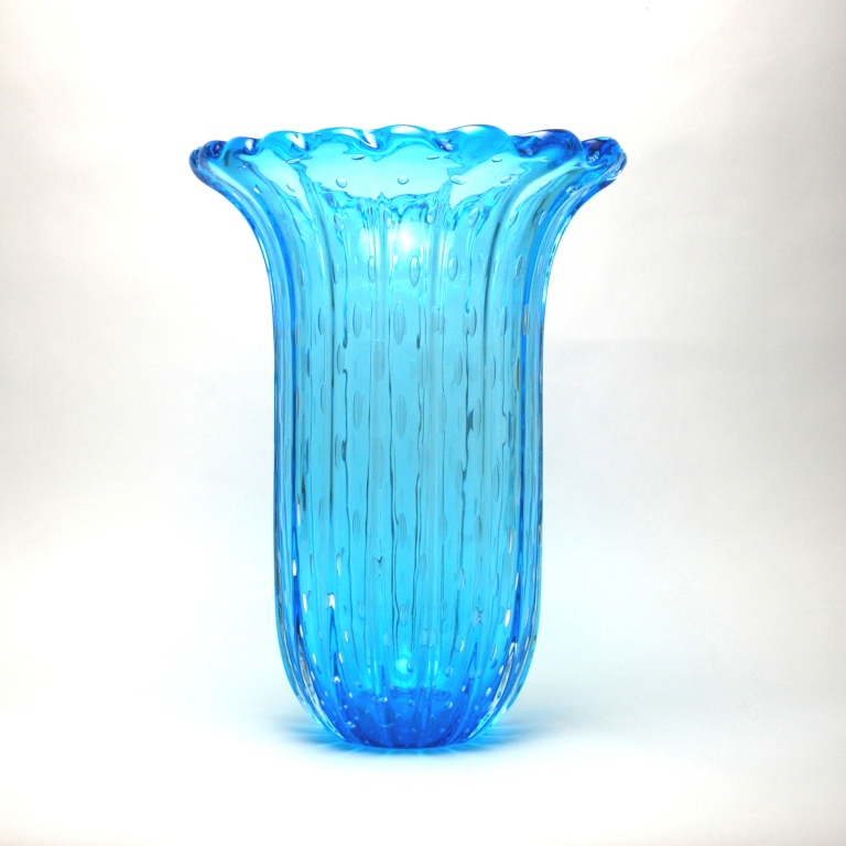 Murano Baby Blue Vase 