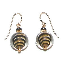 Fantasia Earrings Black/Gold