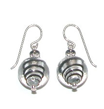 Fantasia Earrings Black/Silver