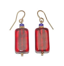 San Remo Earrings Red