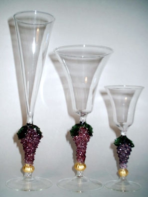 Goblets Mounted on Grapes