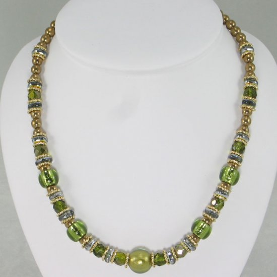 Murano Glass Necklace Green