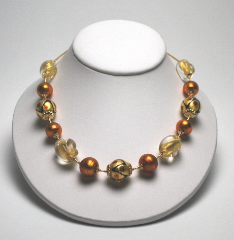 Coco Necklace Amber/Gold