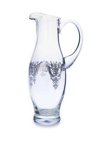 Pitcher with 24k Silver Artwork