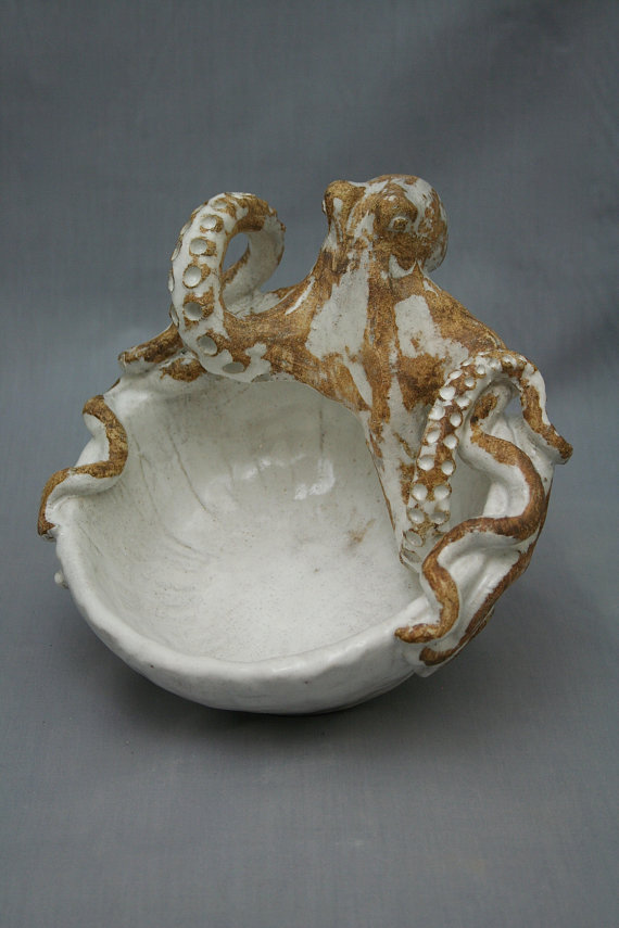 Ceramic Octopus Bowl