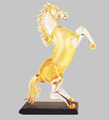 Murano Glass Gold Horse