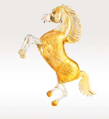 Murano Glass Gold Horse