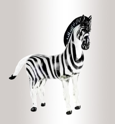 Murano Glass Zebra