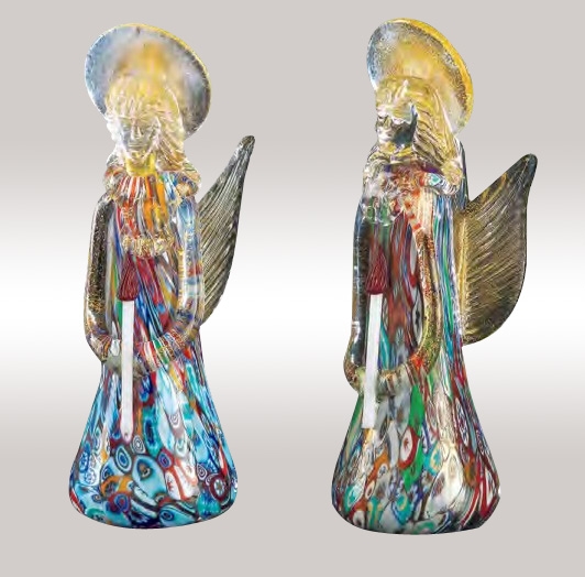 Murrine Glass Angel Colorfull assortment