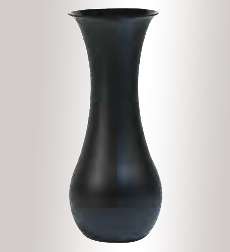 Murano Glass Mat Black Vase