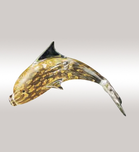 Murano Glass Gold Dolphin