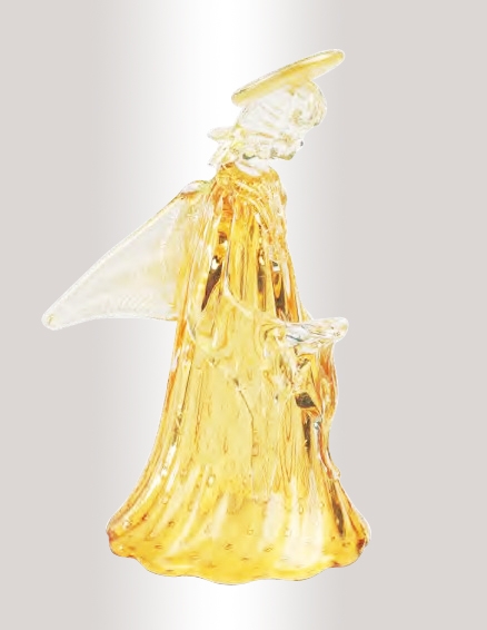 Murano Glass Amber/Gold Angel