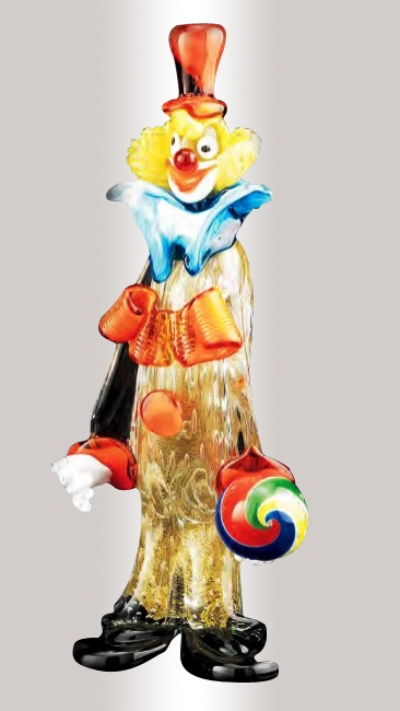 Murano Glass Clown With Ball
