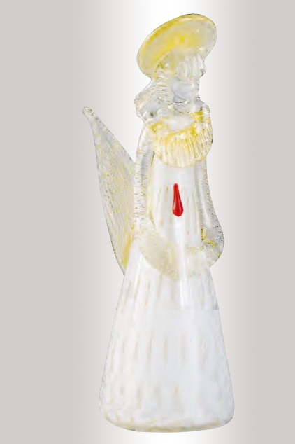 Murano Glass White/Gold Angel