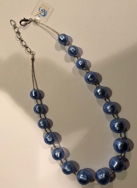 Murano Glass Necklace Blue