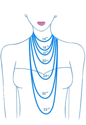Multi Twist Necklace Blue
