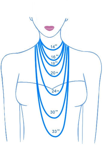 Necklace with hues of Blue
