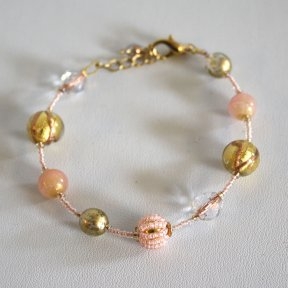 Elegant Murano Bracelet Pink