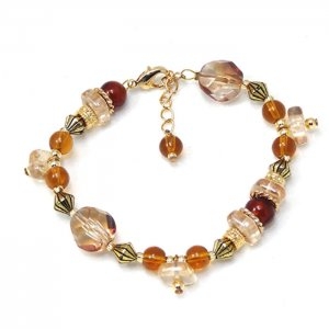 Murano Glass Bracelet Amber
