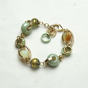 Murano Glass Bracelet Green