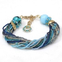Twist w/ Beads Bracelet