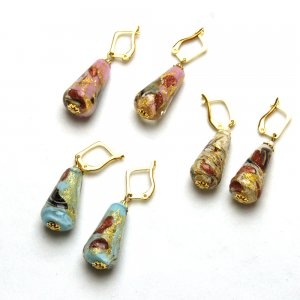 Murano Glass Drop Earrings