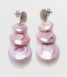 Magic Murano Earrings Pink