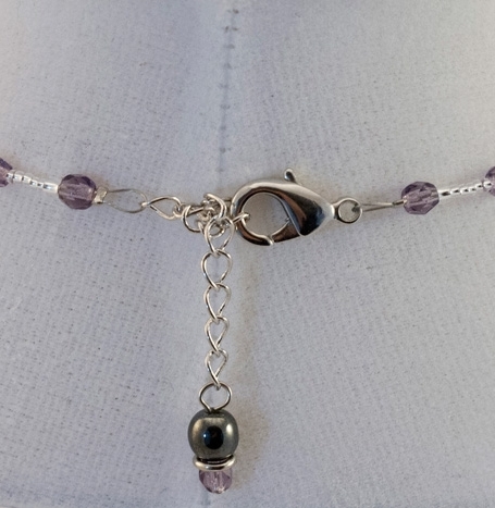 Murano Glass  Necklace Amethyst