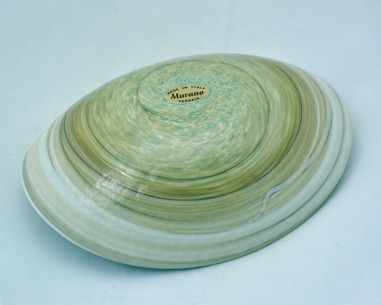 Beige and Ivory Striato Mignon Folded Bowl