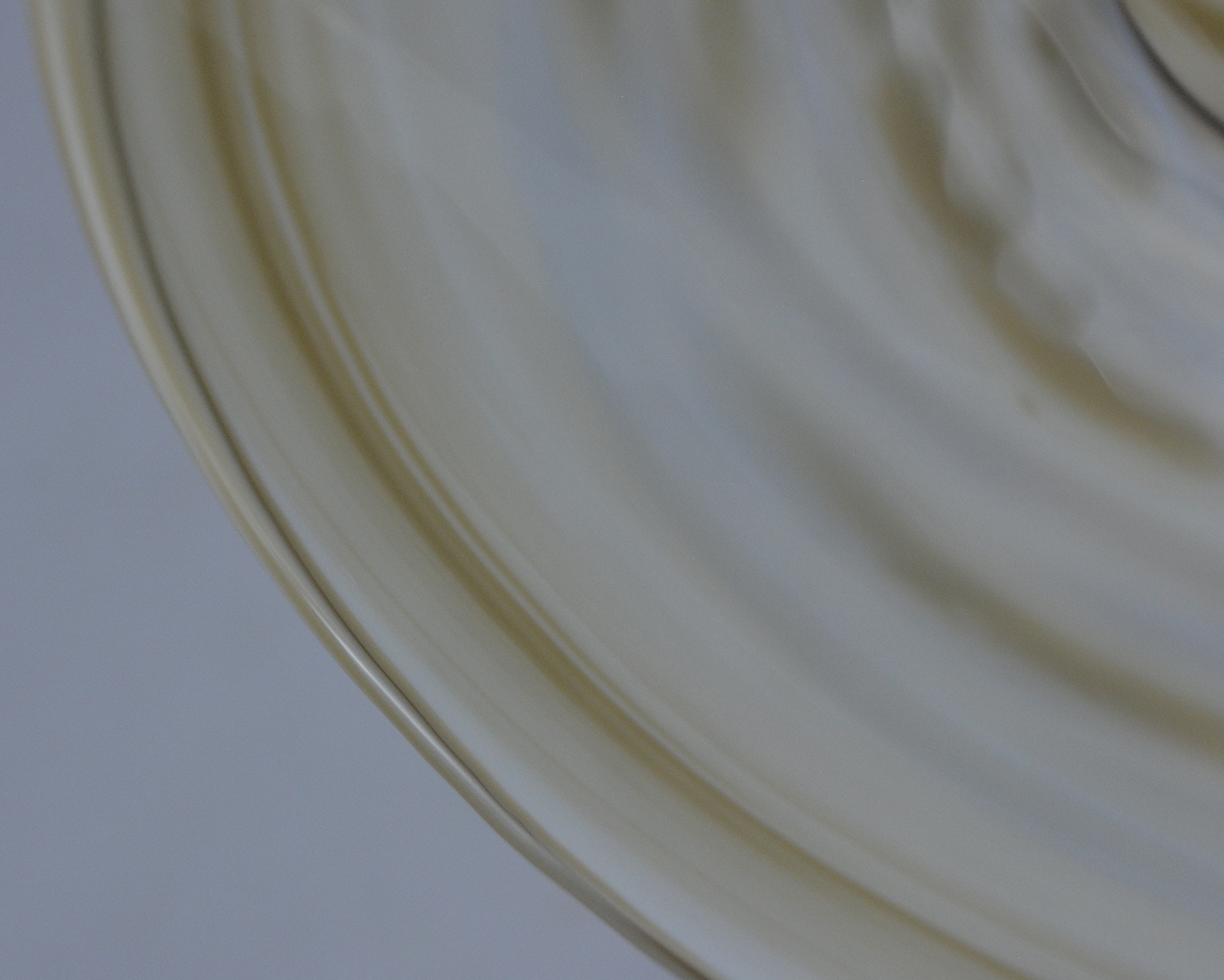 Beige and Ivory Striato Mignon Folded Bowl